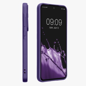 Husa Kwmobile pentru Samsung Galaxy A55 5G, Albastru, Silicon, KWM000021MI015C - Img 3