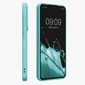Husa Kwmobile pentru Samsung Galaxy A55 5G, Verde deschis, Silicon, KWM000021MI012C - Img 3