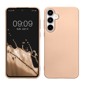 Husa Kwmobile pentru Samsung Galaxy A55, Auriu, Silicon, KWM000021MI005C - Img 1