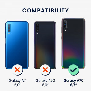 Husa Kwmobile pentru Samsung Galaxy A70, Silicon, Violet, 48427.187 - Img 5