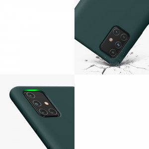 Husa kwmobile pentru Samsung Galaxy A71, Silicon, Verde, 51209.171 - Img 7