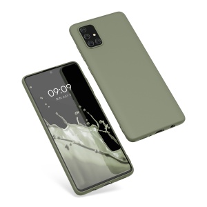 Husa Kwmobile pentru Samsung Galaxy A71, Verde, Silicon, KWM000010ZJ032C - Img 2