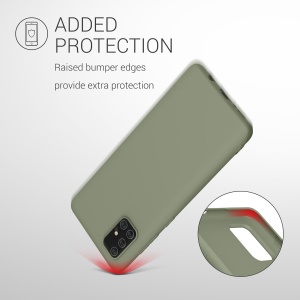 Husa Kwmobile pentru Samsung Galaxy A71, Verde, Silicon, KWM000010ZJ032C - Img 6