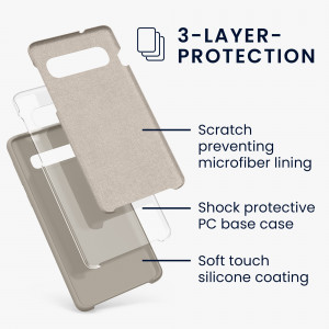 Husa Kwmobile pentru Samsung Galaxy S10, Gri, Silicon, 47732.96 - Img 3
