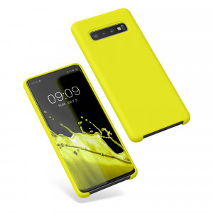 Husa kwmobile pentru Samsung Galaxy S10, Silicon, Galben, 47732.149 - Img 2