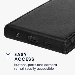 Husa Kwmobile pentru Samsung Galaxy S10e, Negru, Piele ecologica/Silicon, KWM000021VP001C - Img 3
