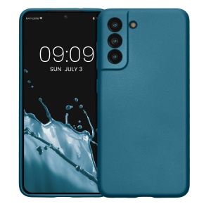 Husa Kwmobile pentru Samsung Galaxy S21 FE, Albastru, Silicon, KWM000013FE015C - Img 2