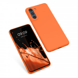 Husa Kwmobile pentru Samsung Galaxy S21 FE, Silicon, Portocaliu, 55484.150 - Img 2