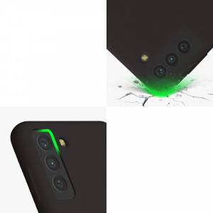 Husa kwmobile pentru Samsung Galaxy S21 Plus, Silicon, Negru, 54066.47 - Img 8