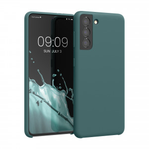 Husa Kwmobile pentru Samsung Galaxy S21, Silicon, Verde, 54056.171 - Img 1