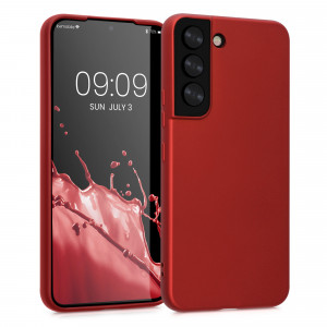 Husa Kwmobile pentru Samsung Galaxy S22, Silicon, Rosu, 56757.36 - Img 1