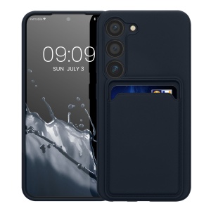 Husa Kwmobile pentru Samsung Galaxy S23, Albastru inchis, Silicon, KWM0000191D003C - Img 2