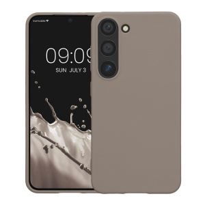 Husa Kwmobile pentru Samsung Galaxy S23, Bej, Silicon, KWM000017WK019C - Img 2