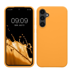 Husa Kwmobile pentru Samsung Galaxy S23 FE, Portocaliu, Silicon, KWM000021KZ005C - Img 1