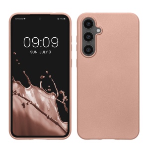 Husa Kwmobile pentru Samsung Galaxy S23 FE, Roz, Silicon, KWM000021WO002C - Img 1