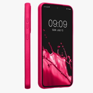Husa Kwmobile pentru Samsung Galaxy S23 FE, Roz, Silicon, KWM000021WO005C - Img 3