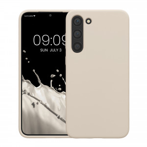 Husa kwmobile pentru Samsung Galaxy S23 Plus, Silicon, Crem, 60274.125 - Img 2