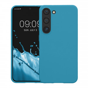 Husa kwmobile pentru Samsung Galaxy S23, Silicon, Albastru, 60282.224 - Img 2