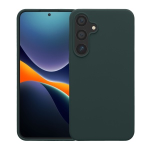 Husa Kwmobile pentru Samsung Galaxy S24 Plus, Verde inchis, Silicon, KWM000021KX010C - Img 2