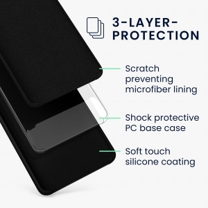 Husa kwmobile pentru Samsung Galaxy S9, Silicon, Negru, 44182.01 - Img 3