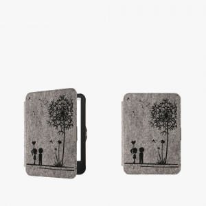 Husa kwmobile pentru Tolino Vision 2/Vision 3/Vision 4 , Textil, Gri/Negru, 60018.01 - Img 7