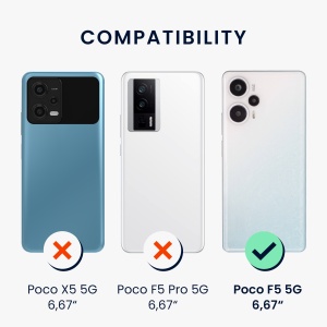 Husa Kwmobile pentru Xiaomi Poco F5, Violet, Silicon, 61638.187 - Img 6