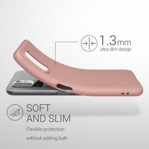 Husa Kwmobile pentru Xiaomi Redmi Note 10 5G, Silicon, Roz, 54947.193 - Img 3