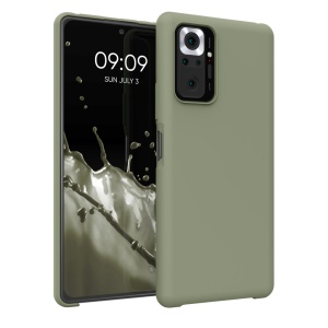 Husa Kwmobile pentru Xiaomi Redmi Note 10 Pro, Verde deschis, Silicon, KWM000012OI009C - Img 1