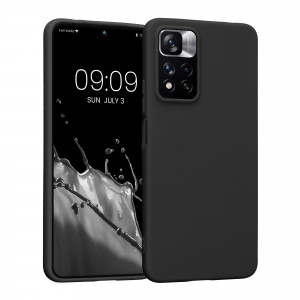 Husa Kwmobile pentru Xiaomi Redmi Note 11 Pro Plus 5G, Silicon, Negru, 58095.47 - Img 1