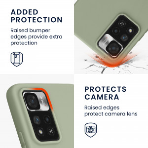 Husa Kwmobile pentru Xiaomi Redmi Note 11 Pro Plus 5G, Verde, Silicon, 58095.172 - Img 4