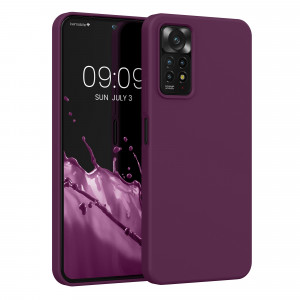 Husa Kwmobile pentru Xiaomi Redmi Note 11 Pro/Redmi Note 11 Pro 5G, Silicon, Violet, 57373.187 - Img 1