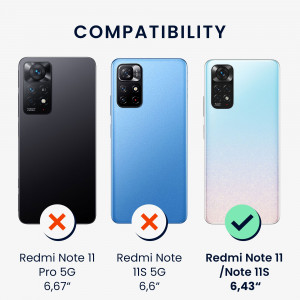 Husa Kwmobile pentru Xiaomi Redmi Note 11/Redmi Note 11s, Silicon, Verde, 57368.57 - Img 6