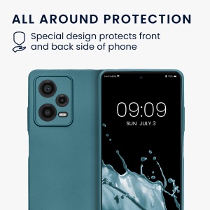 Husa Kwmobile pentru Xiaomi Redmi Note 12 Pro 5G, Albastru, Silicon, KWM000018CO006C - Img 6