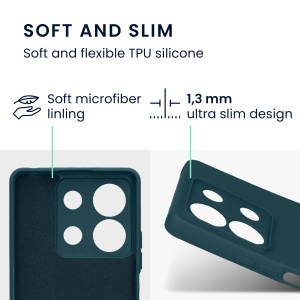 Husa Kwmobile pentru Xiaomi Redmi Note 13, Albastru, Silicon, KWM000020OB004C - Img 5
