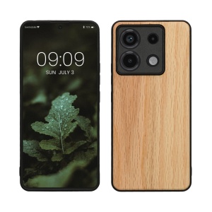 Husa Kwmobile pentru Xiaomi Redmi Note 13 Pro 5G, Maro, Lemn/Silicon, KWM000020LJ002C - Img 1