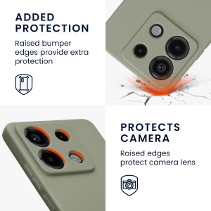 Husa Kwmobile pentru Xiaomi Redmi Note 13 Pro 5G/Poco X6, Verde, Silicon, KWM000020LD003C - Img 3