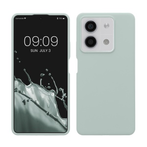Husa Kwmobile pentru Xiaomi Redmi Note 13, Verde deschis, Silicon, KWM000020LM005C - Img 1
