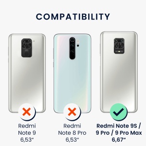 Husa Kwmobile pentru Xiaomi Redmi Note 9S/Redmi Note 9 Pro/Redmi Note 9 Pro Max, Albastru inchis, Silicon, KWM000011AH047C - Img 5