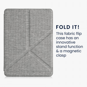 Husa pentru Amazon Kindle Paperwhite 11, Kwmobile, Gri, Textil, 57765.25 - Img 6