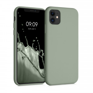Husa pentru Apple iPhone 11, Silicon, Verde, 50791.172, kwmobile - Img 1