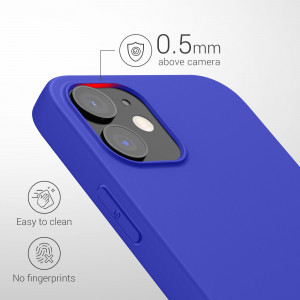 Husa pentru Apple iPhone 12 / iPhone 12 Pro, Silicon, Albastru, 53938.134, kwmobile - Img 4