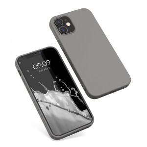 Husa pentru Apple iPhone 12 / iPhone 12 Pro, Silicon, Gri, 53938.155 - Img 2