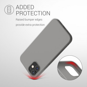 Husa pentru Apple iPhone 12 / iPhone 12 Pro, Silicon, Gri, 53938.155 - Img 7