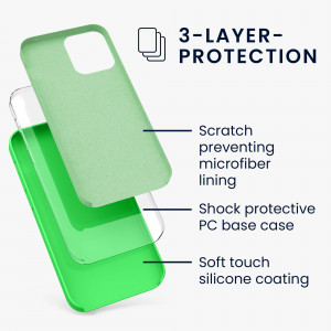 Husa pentru Apple iPhone 12 / iPhone 12 Pro, Silicon, Verde, 52641.159 - Img 3