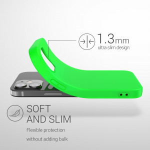 Husa pentru Apple iPhone 12 / iPhone 12 Pro, Silicon, Verde, 53939.44 - Img 3