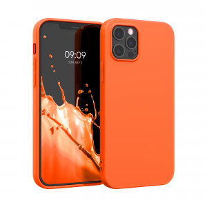 Husa pentru Apple iPhone 12 Pro Max, Silicon, Portocaliu, 53941.69 - Img 1