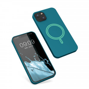 Husa pentru Apple iPhone 13, Silicon, Verde, 56559.57, kwmobile - Img 2