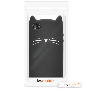 Husa pentru Apple iPhone 4 / iPhone 4s, Silicon, Negru, 16131.02 - Img 7