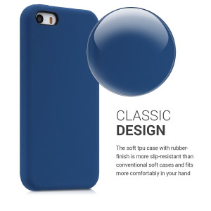 Husa pentru Apple iPhone 5 / iPhone 5s / iPhone SE, Silicon, Albastru, 42766.17 - Img 4