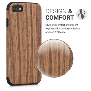 Husa pentru Apple iPhone 8 / iPhone 7 / iPhone SE 2, Silicon, Maro, 45571.02 - Img 4